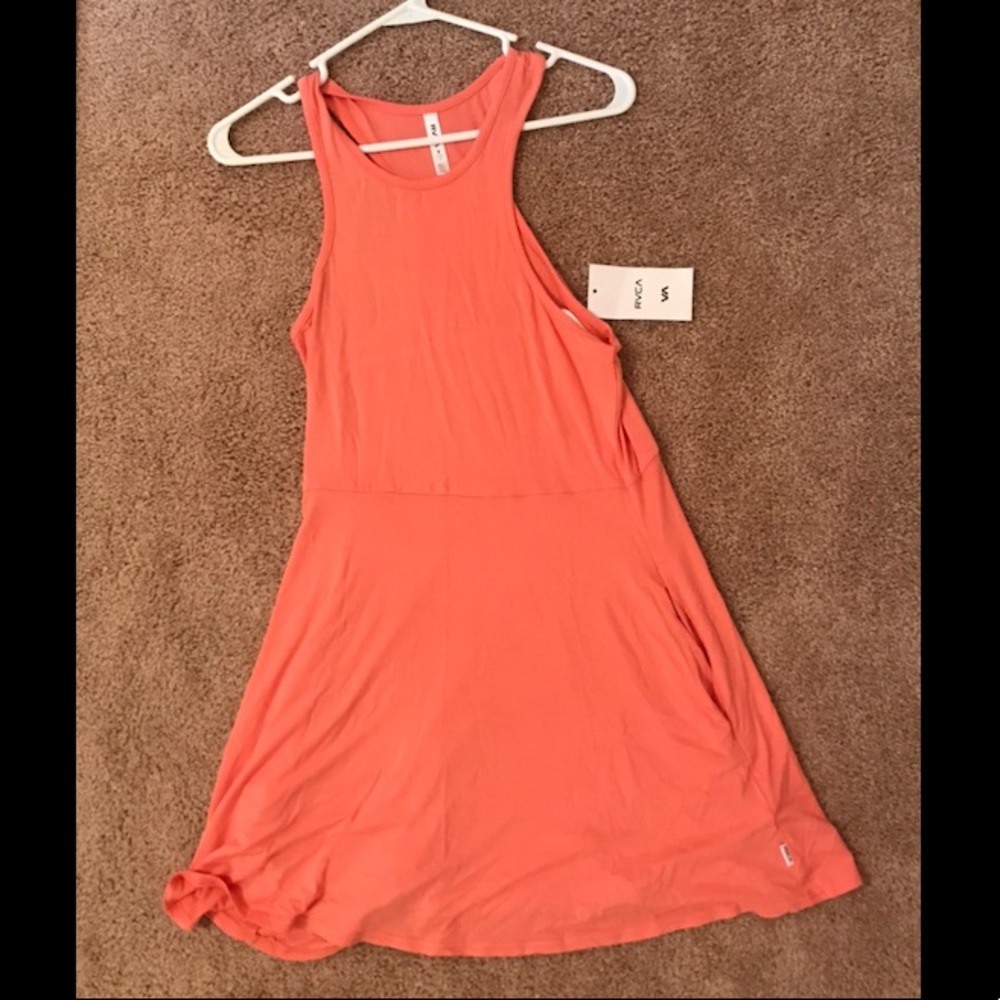 RVCA coral summer dress